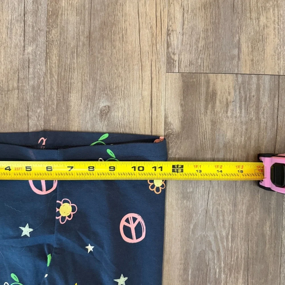 Old Navy Leggings Girls XL (14-16) Multicolor Printed Logo Cotton Running Yoga‎